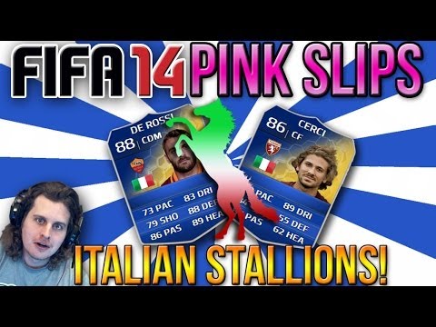 ITALIAN STALLION TOTS PINK SLIPS | DE ROSSI CERCI | FIFA 14 ULTIMATE TEAM