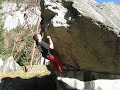 Boulder in Val Daone - La curva - Matteo libera la linea di 6b de 