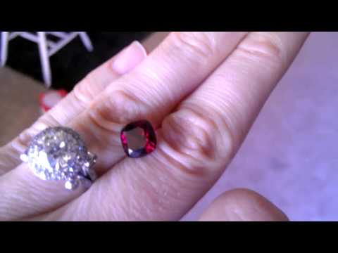 7.6mm pyrope Ethiopian garnet