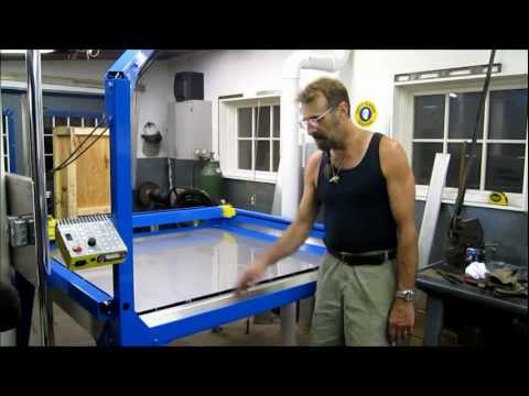 plasmacam - Starting the fabrication of the downdraft and water tray systems.