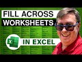 videos de MrExcel's Learn Excel #867 - Fill Across Sheets