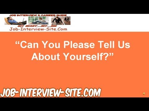 how to answer tell me about yourself interview question example