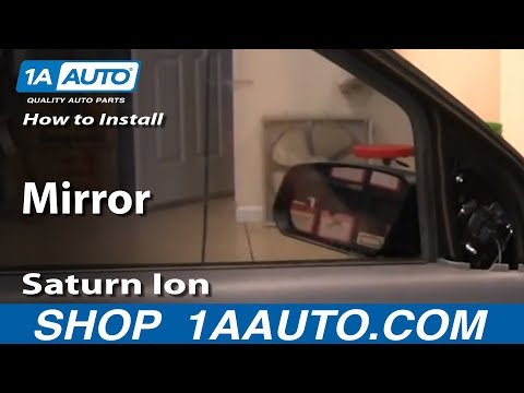 How to Install Replace Broken Side Rear View Mirror Saturn Ion 03-07 1AAuto.com