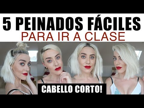 COMO PEINAR EL PELO CORTO BOB | PEINADOS FÁCILES Y RÁPIDOS SIN CALOR: Back to school item-thumbnail