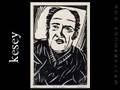 Bukowski Kesey Burroughs Kerouak Beatnik Woodcut Block Print