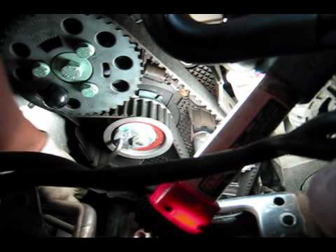 VW Jetta TDI timing belt tensioner replacement and tightening procedure