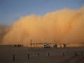 Tormenta  de arena en los Campamentos Saharauis