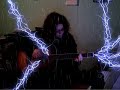 Lenore plays guitar