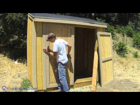 how to build a shed door