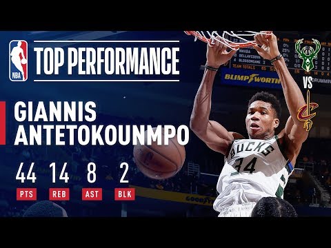 Video: Giannis Antetokounmpo Puts Up 44/14/8 In Bucks' Win Over Cavs | December 14, 2018