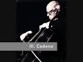 cello concerto no. 1 in e-flat major, op. 107

i. allegretto
ii. moderato
iii. cadenza
iv. allegro con moto

composer: dmitri shostakovich (1906-1975)
performer: mstislav rostropovich (1927-2007)
conductor: eugene ormandy (1899-1985)
orchestra: philadelphia orchestra

recorded on: november 8, 1959

the cello concerto no. 1 in e flat major, opus 107, was written by dmitri shostakovich in 1959. he wrote it for mstislav rostropovich, who memorized the work in four days and gave the premiere in leningrad under yevgeny mravinsky, on october 9, 1959 in the large hall of the leningrad conservatory. the first recording was made for the cbs label by rostropovich accompanied by the philadelphia orchestra conducted by eugene ormandy in november of the same year.
http://en.wikipedia.org/wiki/cello_concerto_no._1_(shostakovich)