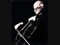 cello concerto no. 1 in e-flat major, op. 107

i. allegretto
ii. moderato
iii. cadenza
iv. allegro con moto

composer: dmitri shostakovich (1906-1975)
performer: mstislav rostropovich (1927-2007)
conductor: eugene ormandy (1899-1985)
orchestra: philadelphia orchestra

recorded on: november 8, 1959

the cello concerto no. 1 in e flat major, opus 107, was written by dmitri shostakovich in 1959. he wrote it for mstislav rostropovich, who memorized the work in four days and gave the premiere in leningrad under yevgeny mravinsky, on october 9, 1959 in the large hall of the leningrad conservatory. the first recording was made for the cbs label by rostropovich accompanied by the philadelphia orchestra conducted by eugene ormandy in november of the same year.
http://en.wikipedia.org/wiki/cello_concerto_no._1_(shostakovich)