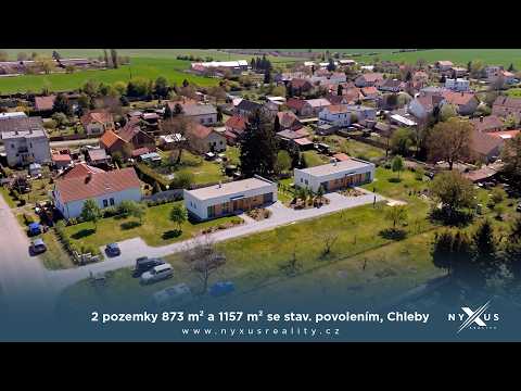 Video Prodej stavebního pozemku se stavebním povolením na rodinný dům, 1157 m², Chleby u Nymburka