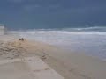 Cancun beach 12 hours after Hurricane Dean