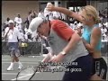 marat safin and anna kournikova waterfight
