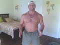 Older Middleaged Mans Body Tranformation Muscle Video Journal #3