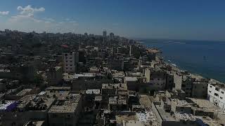 مخيم الشاطئ غزة تصوير جوي جديد