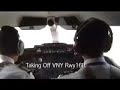 Learjet35A Take Off VNY Rwy16R Cockpit View