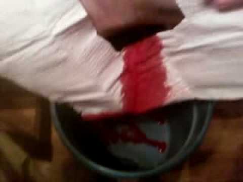 how to drain knee at home