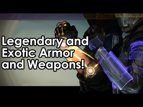 Destiny Beta: Legendary and Exotic Armor and Weapons!