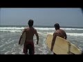 Kris Black and Justin Shilton go surfing Kris Black and Justin Shilton go surfing