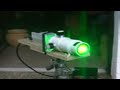 High powered laser burns at 50m, 1.7W laser High powered laser burns at 50m, 1.7W laser