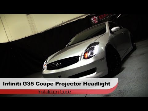 Spyder Auto Installation: 2003-2007 Infiniti G35 (Coupe) LED DRL Projector Headlights