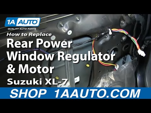 How To Install Replace Rear Power Window Regulator and Motor 2001-06 Suzuki XL-7