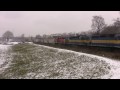 ICE train in winter