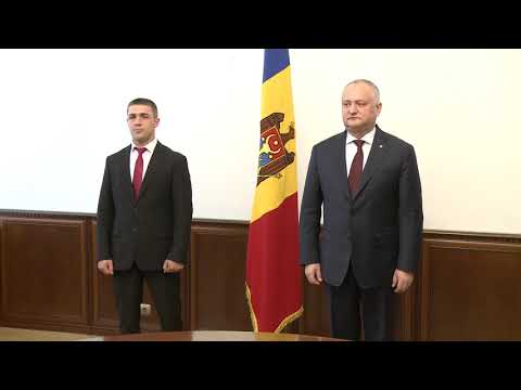 Sportivul Veaceslav Plămădeală a primit Diploma de Onoare a Președintelui