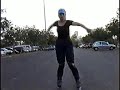 patinando à tarde na lagoa