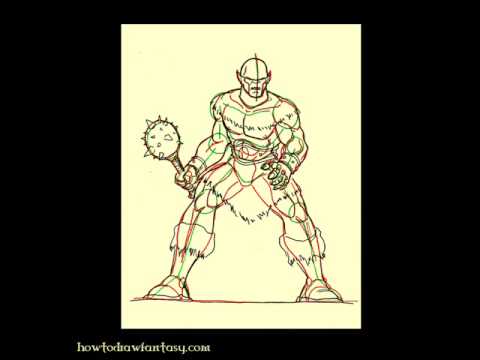 how to draw ogre