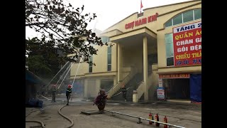 Thực tập phương án chữa cháy tại chợ Nam Khê