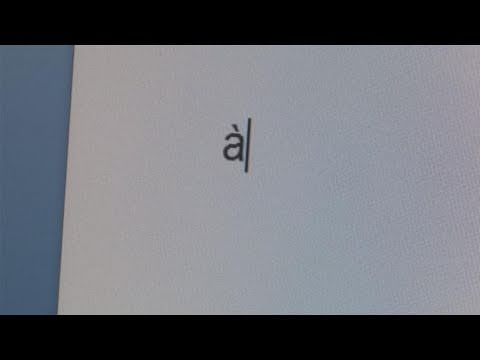 how to put the accent on the e on a laptop