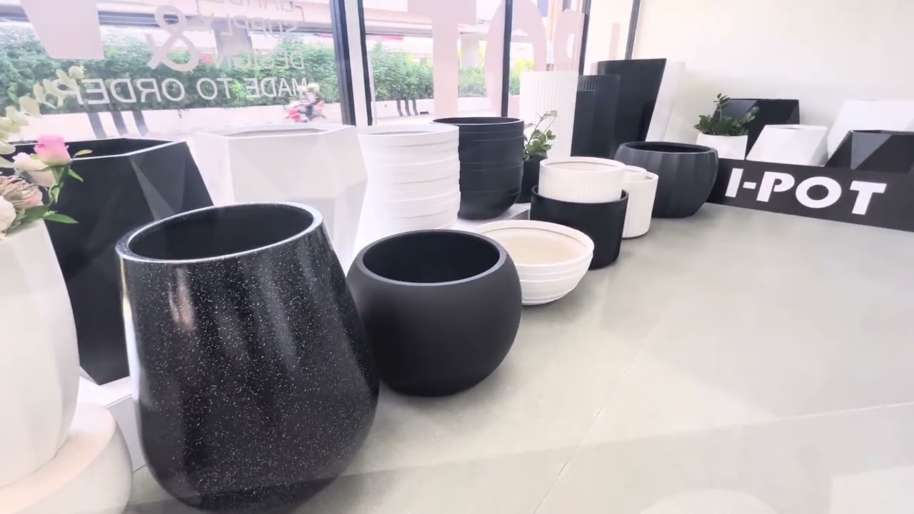 พาชมโชว์รูม I-POT กระถางไฟเบอร์กลาสสำหรับงานแลนด์สเคป