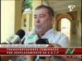 Transportadores se muestran temerosos por posible desplazamiento en SETP