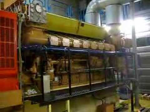 Notstromaggregat der Uniklinik Aachen in Aktion