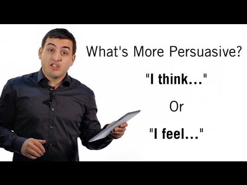 Watch 'What's more persuasive? '