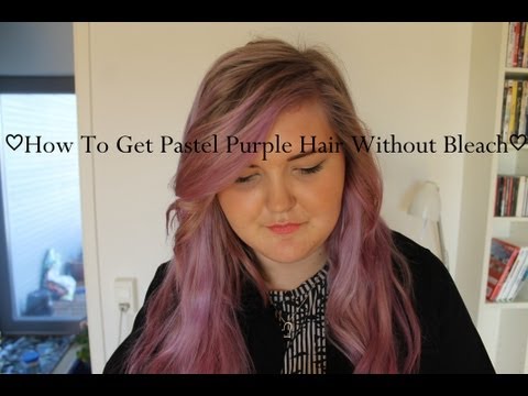 how to get purple hair without bleaching