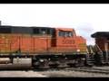 BNSF 4792 leads a stack train west at Joliet, IL.