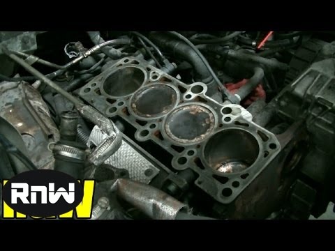 How to Remove and Replace a Cylinder Head   Audi A4 A6 VW Passat Jetta 1 8L Engine Part 2