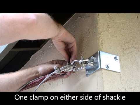 how to fasten shade cloth