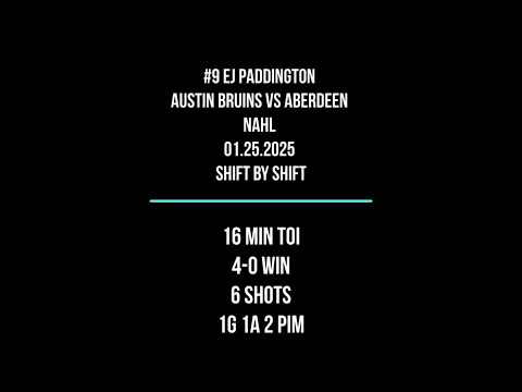 01.25.2025 #9 EJ Paddington Shift by Shift vs Aberdeen