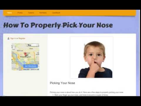 how to properly pick your nose