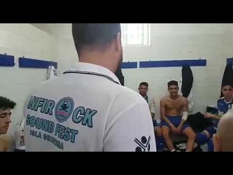 Visita de José Antonio Garrido al Juvenil de la Punta del Caimán de liga nacional