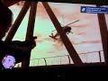 GTA IV shooting down helicopter with pistol.