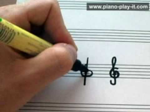 how to draw the g clef