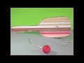 Reciclaje:  Como hacer una Raqueta con pelota (paddle ball)
