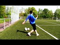 DAVID BECKHAM FREE KICK STYLE | CURVE TECHNIQUE FOOTBALL | CURVE FREE KICKS