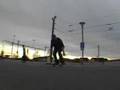 trainstation skateboarding